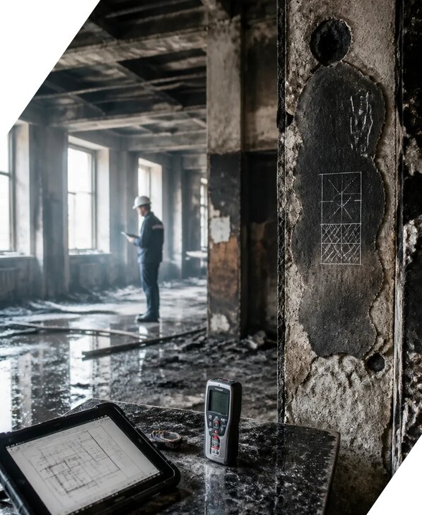 Обследование зданий после пожара в Котельниках от 15927 р. | ЭкспертизаРоссия