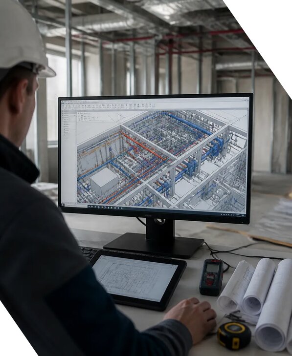 Создание BIM модели инженерных сетей для объектов в Котельниках
